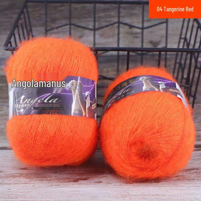 Angola Fine Mohair Yarn for Hand Knitting - Medium Fine Wool Yarn