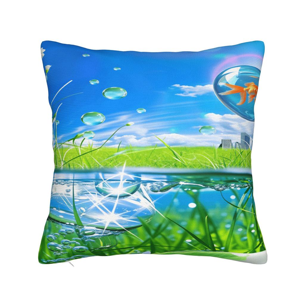 Poszewka na poduszkę Frutiger Aero Wzór Kota Poszewka na poduszkę na Krzesło Sofę Dekoracja Domu Nowoczesne Poszewki na poduszki