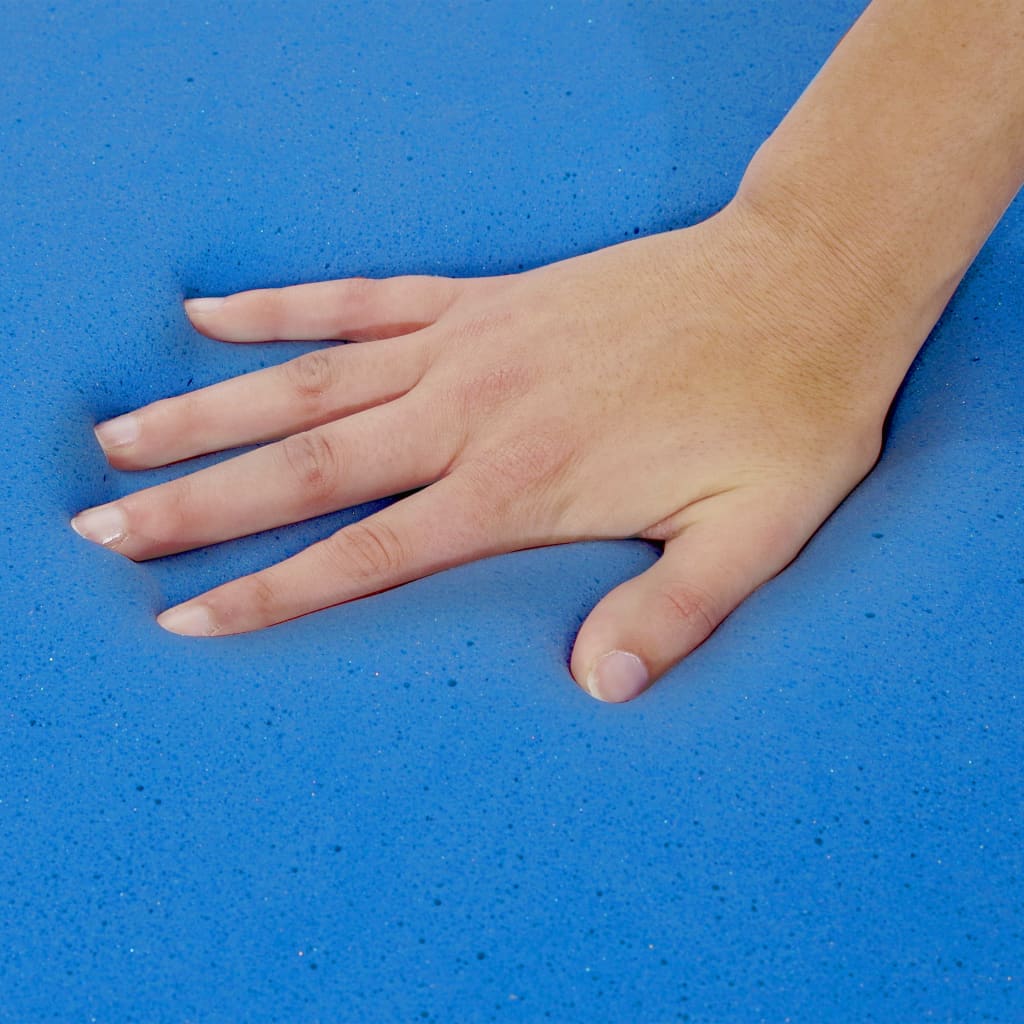vidaXL Mattress Topper 90 x 200 cm Viscoelastic Memory Foam 6 cm
