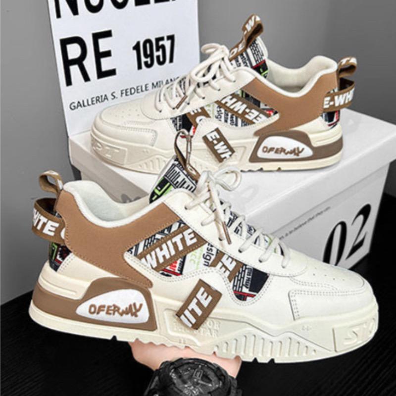 Fashion Large Size48 Men Sneakers High Quality Leather Casual Shoes Fashion Skateboard Shoes for Men Tenis Training Shoes Zapatos Hombre