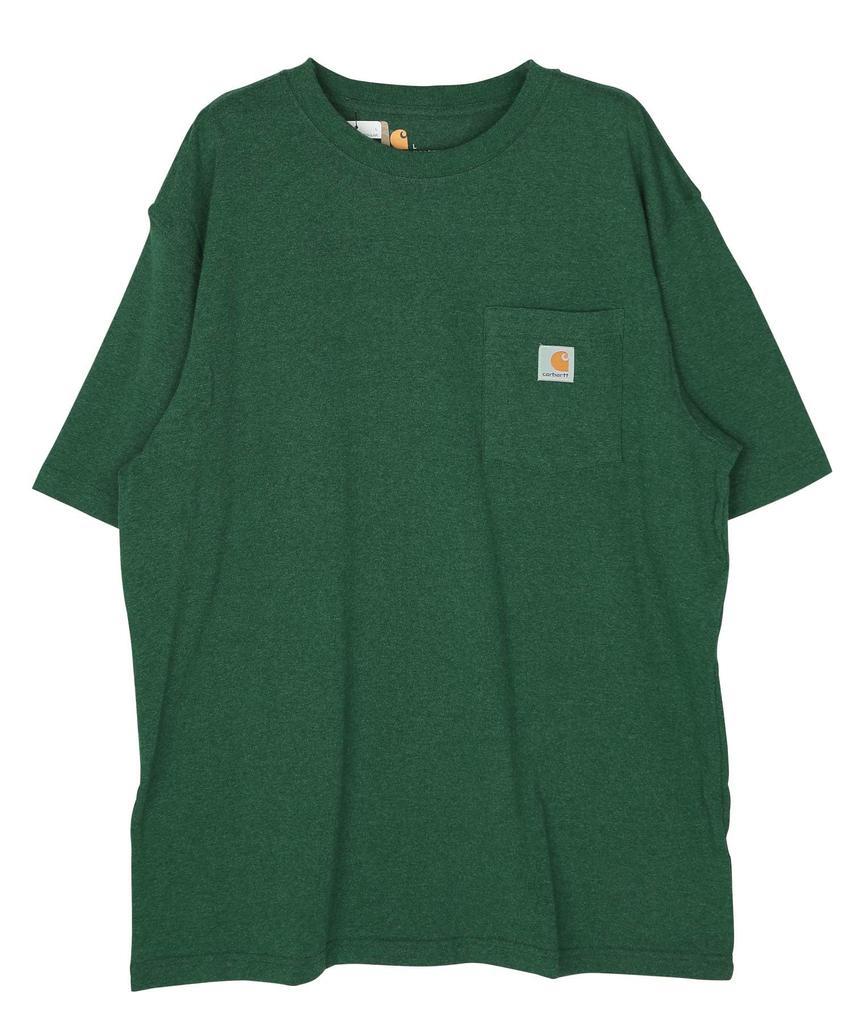 CARHARTT Pocket Size Northwood Heather International Solid Short Loose Oversized T-Shirt M, Brand, Oversized, Sizing, Color, Sleeves, Fit, Summer,