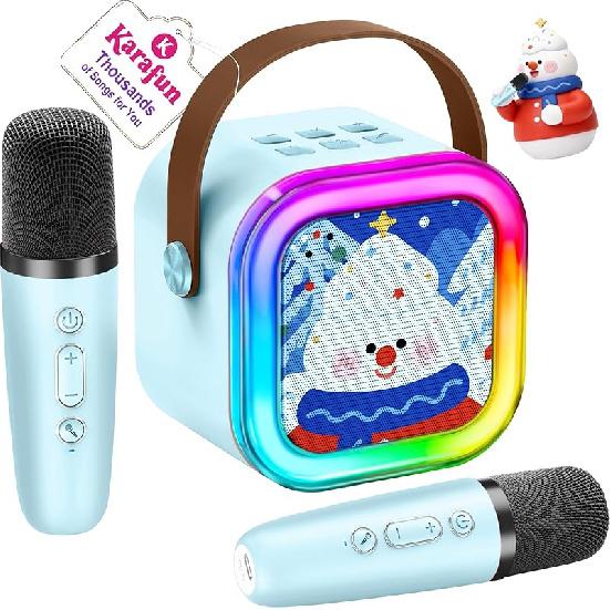 Mini Karaoke Machine for Kids, 2025 TOP Toys Birthday Gifts Ideas for Girls Ages 4, 5, 6, 7, 8, 9, 10, 12+ Years Old, Portable MP3 Player with 2