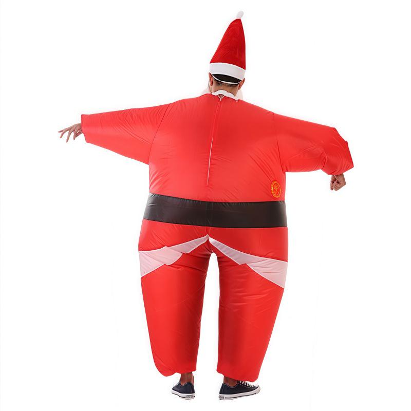 Santa Claus Inflatable Mascot Costume - Christmas Party Full Body Suit