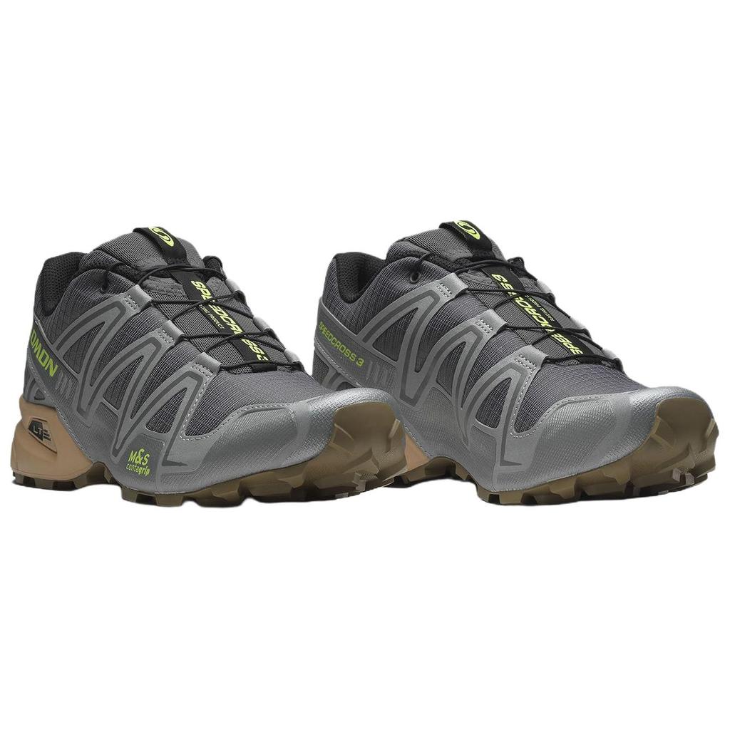 Salomon Speedcross 3 Comfortable Versatile Durable Breathable Low-Top Casual Running Shoes Unisex Sneakers Gray 477363