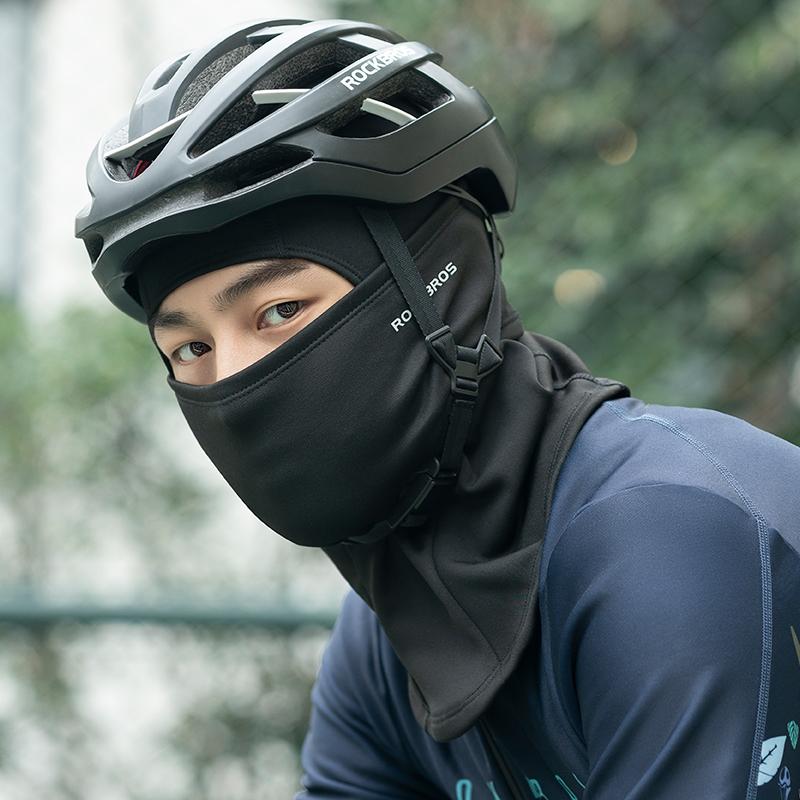 ROCKBROS Winter Radsportmaske Fleece Thermisch Warmhalten Winddicht Radfahren Gesichtsmaske Sturmhaube Skimaske Angeln Skifahren Mütze Kopfbedeckung