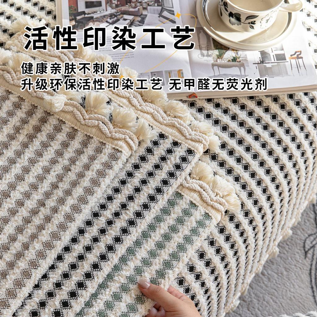 2026 New Half-edge Velvet Sofa Cushion, Universal In All Seasons, Modern Simplicity, Advanced Sense, Non-slip Sofa Cover Cloth Pad Wholesale