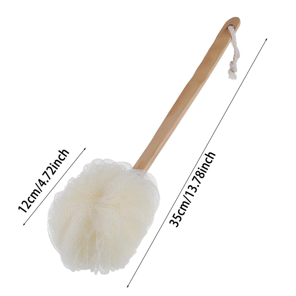 New Long Handle Hanging Soft Mesh Back Body Bath Shower Scrubber Brush Sponge Body Soft Mesh Scrub Puff Clean Bath Brush