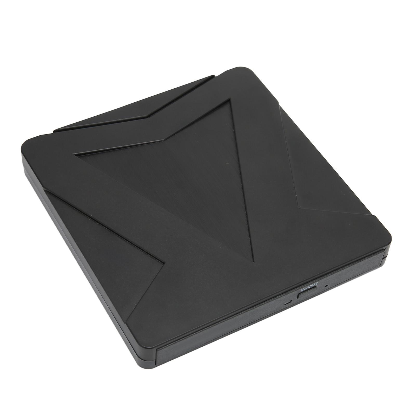 

Внешний DVD-привод 5 Гбит/с USB3.0 Type C Двойной интерфейс Тонкий Портативный Многофункциональный CD DVD-резак для чёрный