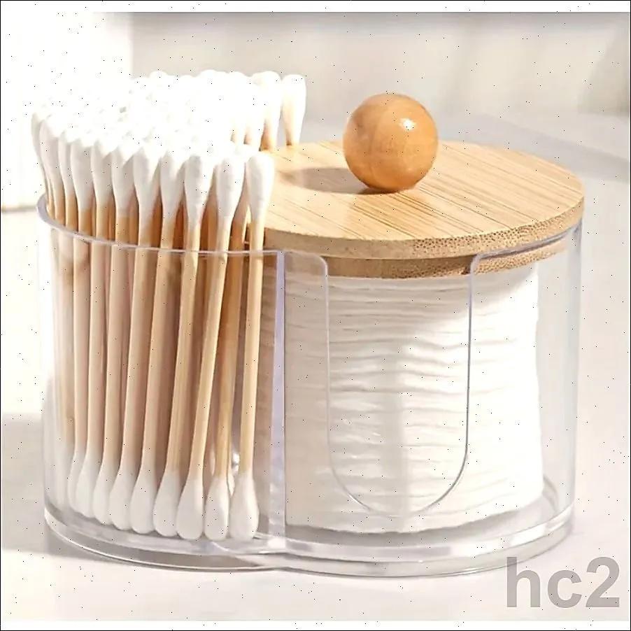 Two-in-one Cotton Box Makeup Remover Cotton Storage Box Desktop Cosmetic Cotton Storage Box