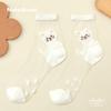 Crew Animal Sommer [Brilliet] Socken, Socken, Strümpfe, Socken, Niedlich, Knöchel, Transparent, Damen, (Weiß)