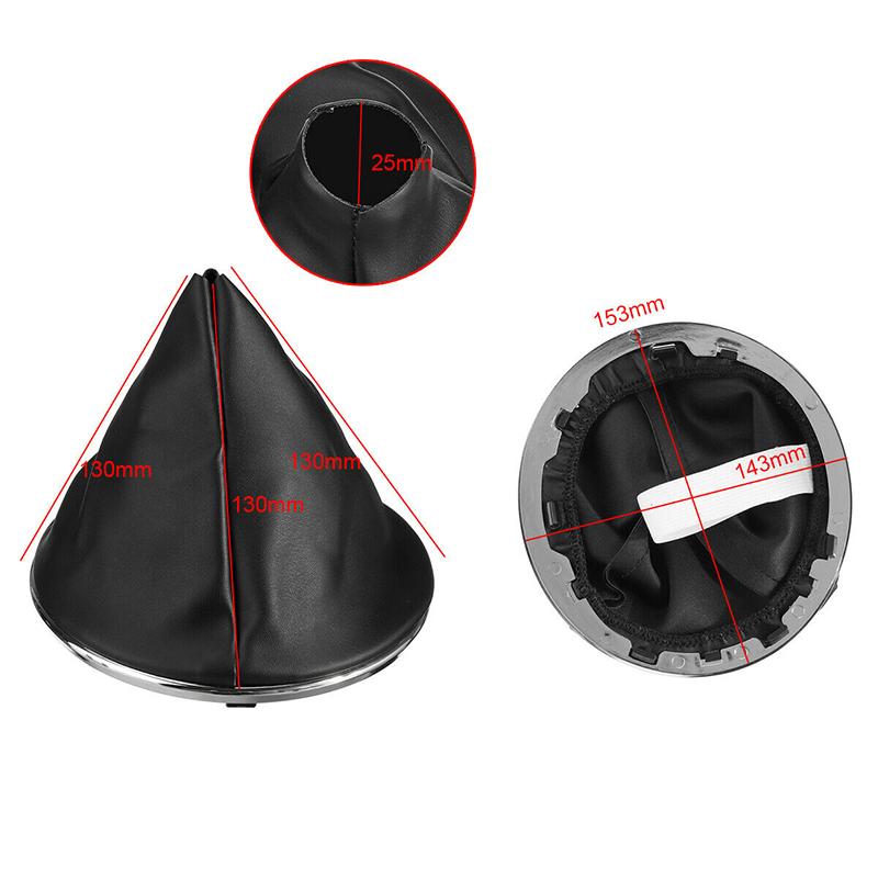 

Car Gear Shift Knob Gaiter Boot With Inner Bottom 50295075 Black Auto Cover Accessories