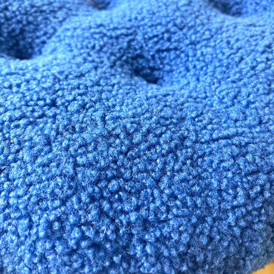 Seat Cushion Round Futon Design Furry Short Plush Surface Extra Thick Chair Floor Cushion Anti-Slip Design Solid Color Chair Cushion