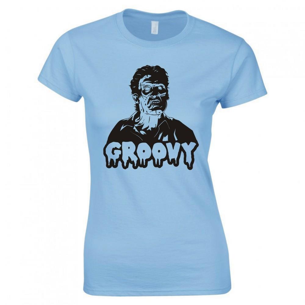 Inspired By Evil Dead 2 Groovy Ladies Skinny Fit Tshirt S