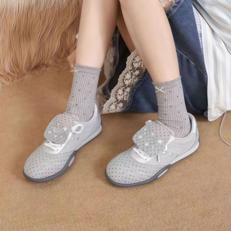 Ballet style flip polka dot women's new fashion versatile light sports stars