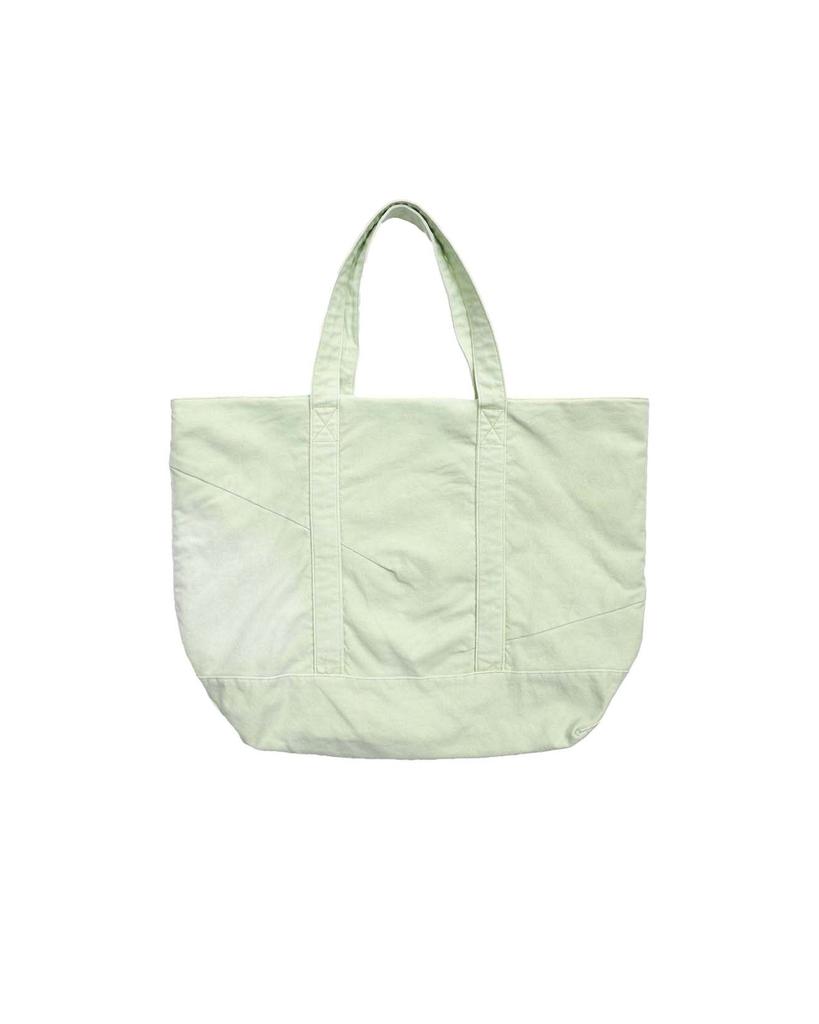 999Humanity Washed Canvas Big Tote Bag (Light Green)