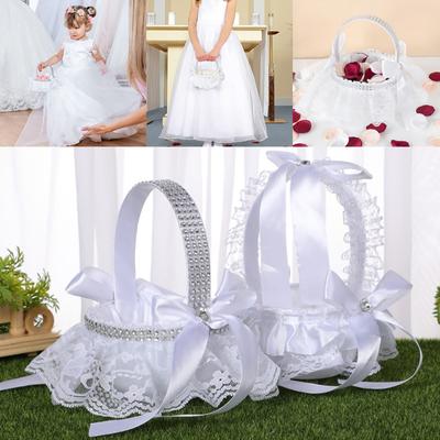 Flower Boy Girl Scattering Flowers Flowers Basket Wedding Flower Basket