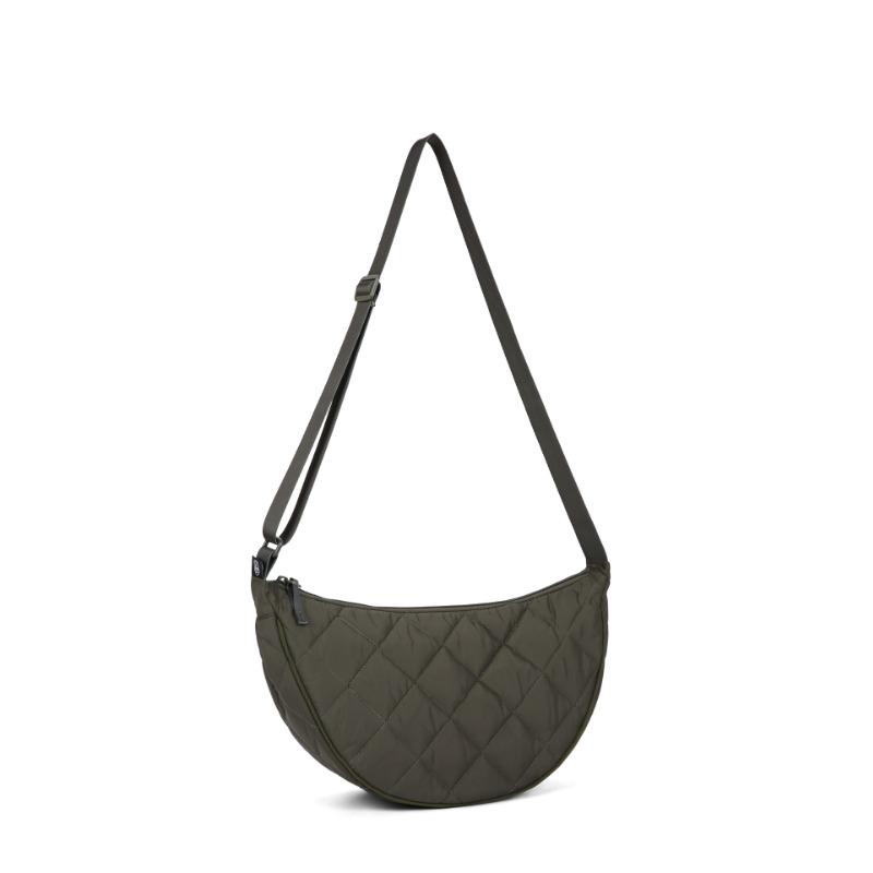 

Autumn new fashion niche diamond one shoulder messenger bag dumpling bag high-end bag women s large capacity зелёный