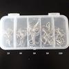 50Pcs/Box Sturdy Fish Triple Hooks Lightweight Portable High Carbon Steel Fishing Treble Hook for Angling