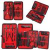 2025 New Hotsale  Professional 4-Piece Mini Manicure Set Stainless Steel Nail Kit for Beginners with Leather Case