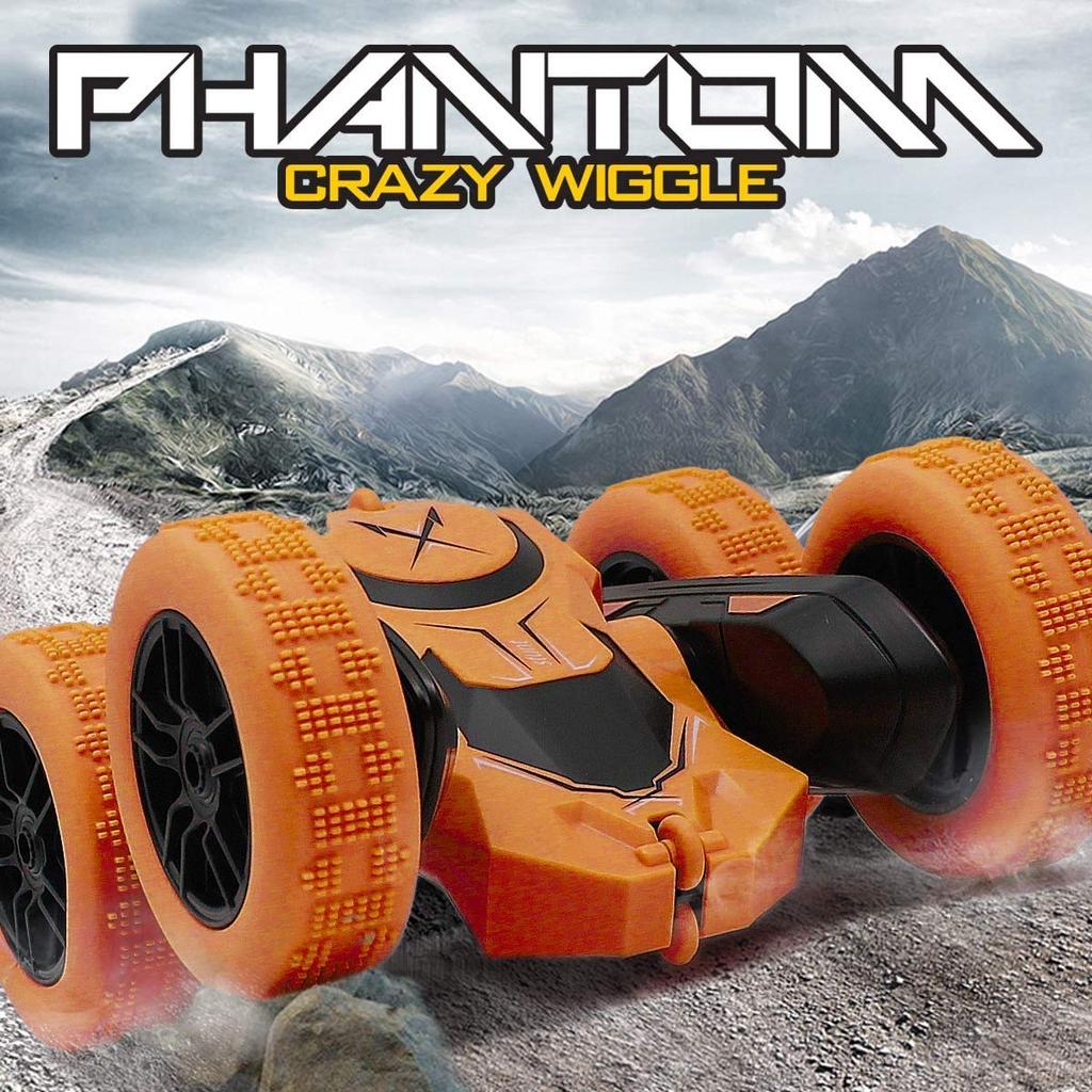 ROBOT PLAZA RC RC Action Kids Toy for Fast Car, Off-Road, Buggy, 4WD, Double-Sided, Boys, 4WD, (Orange)