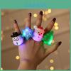 Festive Illuminated Cartoon Soft Rubber Rings For Christmas Parties And Celebrations
