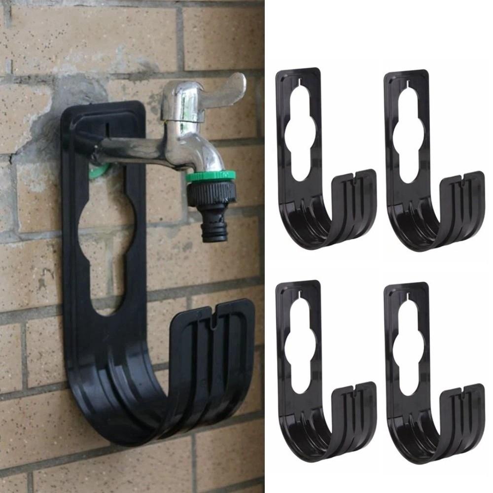 4Pcs Space-Saving Garden Hose Holder Wall Mounted Water Pipe Hanger Hose Accessories