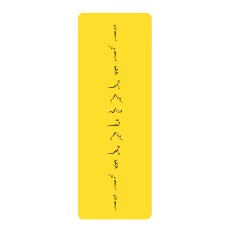 Mengxiangpai Non-slip Rubber Yoga Mat with Posture Lines