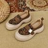 Leopard Platform Loafers Suede Shoes Women Sneaker Casual Flats Sport Woman Brand Autumn Running 2024 Trend Cozy Zapatilas Mujer