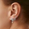 Ocean Style Starfish Shell Pendant Earrings Fashion Metallic Bowknot Ear Clips Ear Cuffs