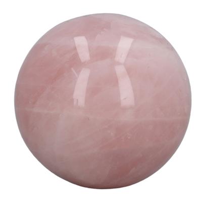 Rosa Kristallkugel 2 Zoll Natürliche Rosenquarz Kugel mit Transparenter Basis für Fotografie