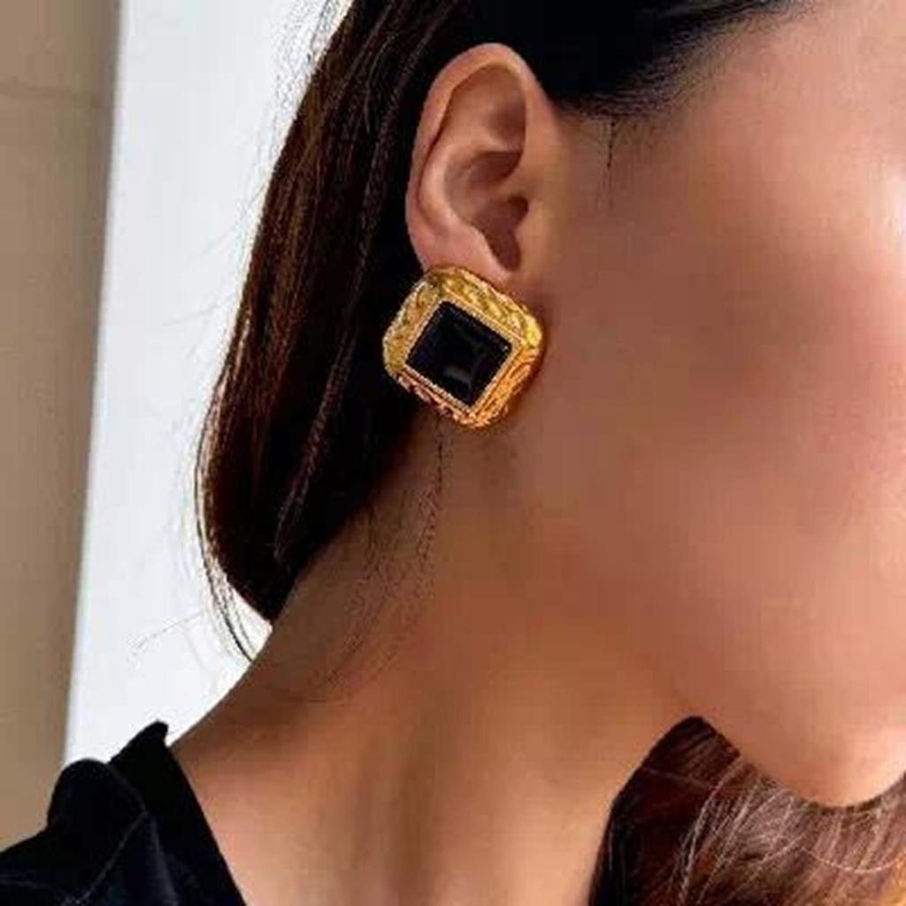 Elegante Ohrringe Stilvolle Quadratische Ohrringe Geometrischer Ohrschmuck Ohrstecker Geeignet für Trendige Studenten und Berufstätige