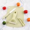 3PCS Hree Piece Kitchen Multi-functional Melon And Fruit Knife Ceramic Fruit Knife Set T Peeler Vegetable Cutting Board