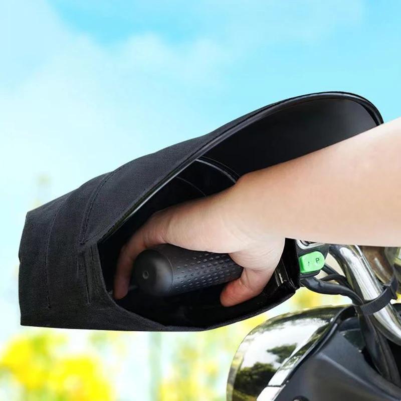 Motorcycle Sunscreen Gloves Three-dimensional Support Bike Sunshade Handle Cover Waterproof Rainproof Universal Handle Cover