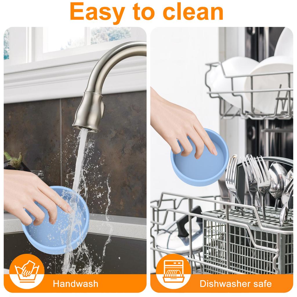 3 st Air Fryer Kakform Silikon Äggpocheringskoppar Nonstick Kakpanna Bakformar Bakverkform 4×1,3 tum Mikrovågsugn Äggkokare