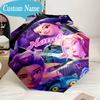 Custom Name Umbrella Powerful KPop Fashion Umbrella 8-Frame for Travel, Camping, Casual Lightweight Portable, Essential for Family Gifts