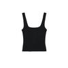Spring and Summer New Women Clothes French Style Design Sense Simple and Versatile Wide Shoulder Strap Square Collar Slim Fit Short T-shirt 4424307