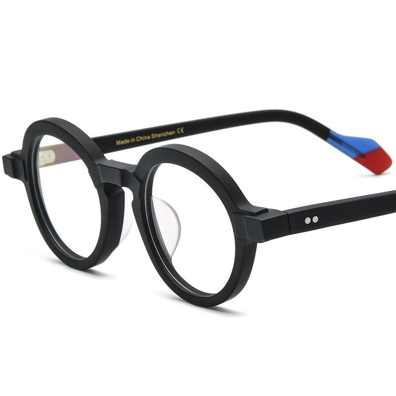 New Frosted Personalized Round Eyeglass Frame for Small Faces - Unisex Myopia Glasses