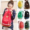 Canvas Backpack For Women With Striped Pattern And Padded Laptop Compartment For School Use