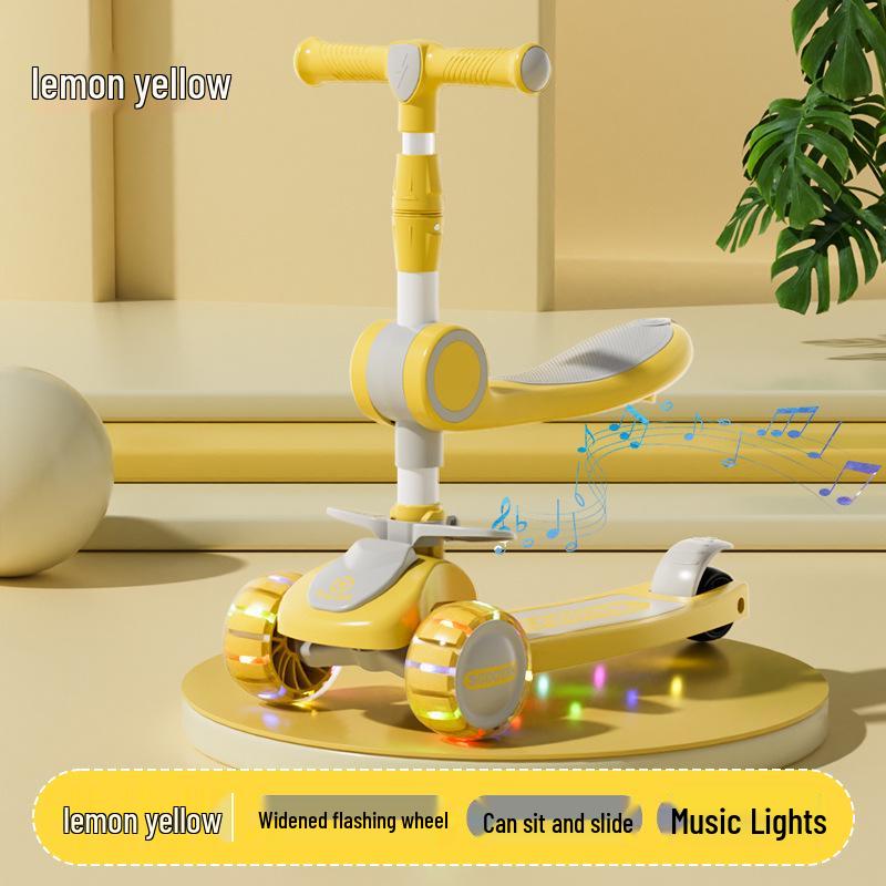 3-in-1 Children's Scooter for Ages 1-12: Safe and Fun for Boys and Girls