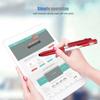 1/2/3pcs 4-in-1 Multi-function Ballpoint Pen Built-in LED Light Foldable Stand Portable Reading Writing Pen Practical School
