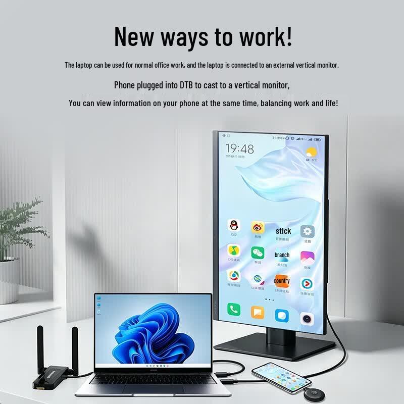BOEGAM Wireless Screen Projector & Video Capture Card (CN Version)