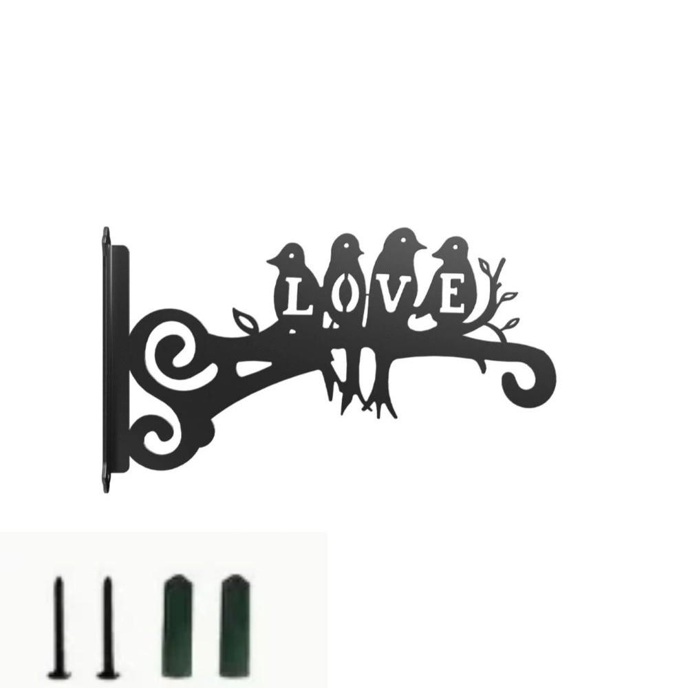 

Vintage Metal Plant Hanger Rust-Resistant Bird Design Hangers Flower Pot Bracket For Bird Feeder Style B