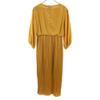 nano&co Long sleeve V-neck waist panel Long dress F yellow Women Used