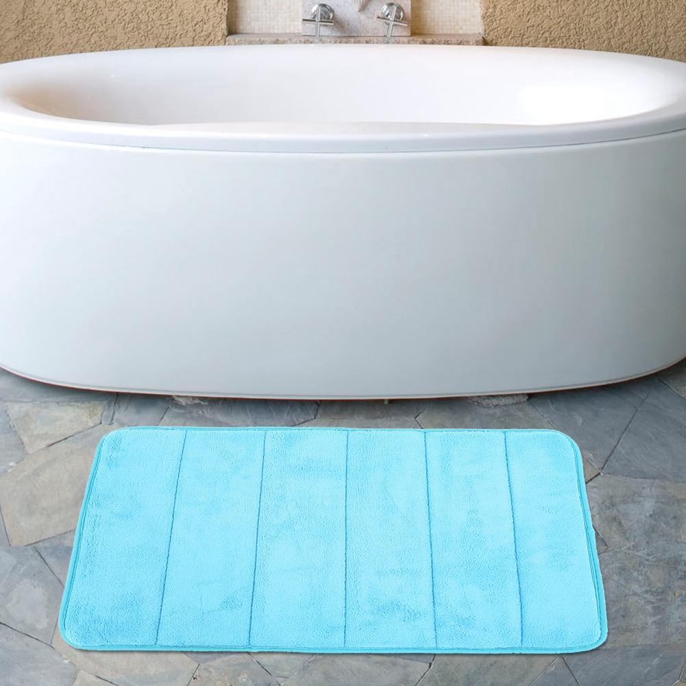

Water absorbing Quick drying Anti slip Reelable Floor Cushion Pad Household(Light Blue)