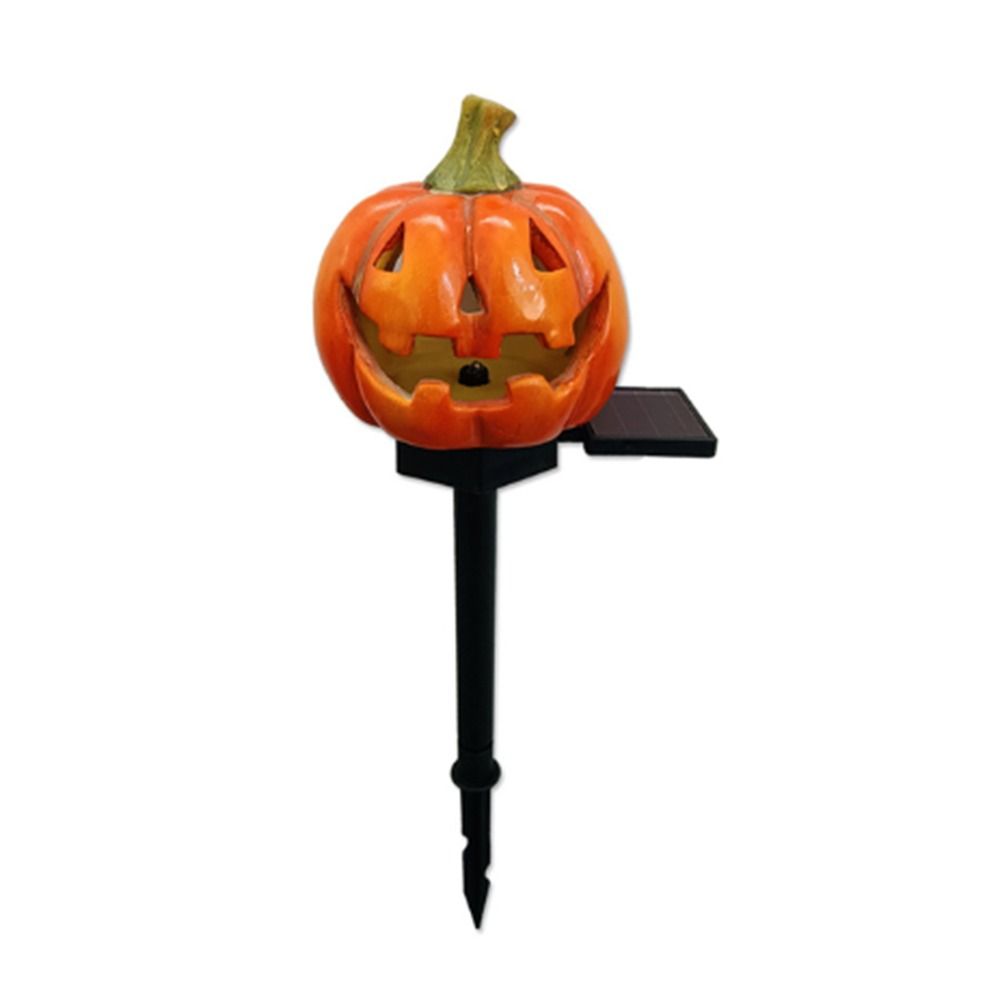 

Orange Halloween Jack-o -lantern Solar Light Solar Powered Solar Halloween Lamp Halloween Large Pumpkin