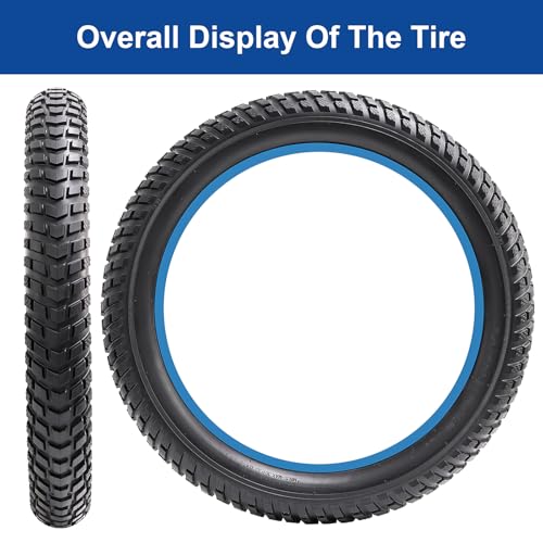 FengCan 20x3.0 Tire, 20x3.0 76-406 Tire and Tube, 32mm Schrader Valve, for 20-inch Fat Bikes and Mountain Bikes, 3.0-inch Section Width (BQ020)