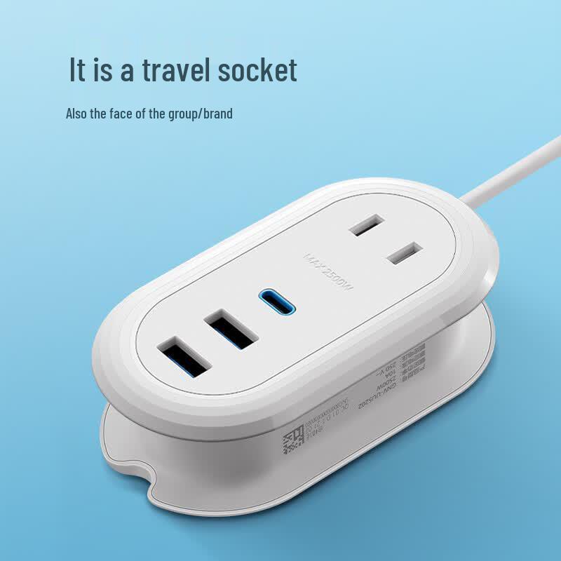 BULL 20W PD Fast Charging Travel Power Strip CN plug (adapter included)