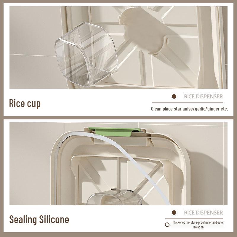 Insect-Proof, Moisture-Sealed Large Capacity Rice Storage Container