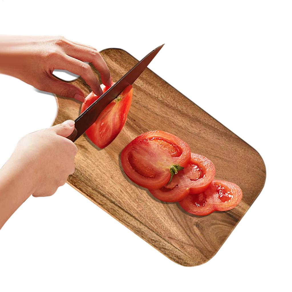 Wood Cutting Board And Chopping Board With Handle For Meat Charcuterie Board Serving Board For Cheese