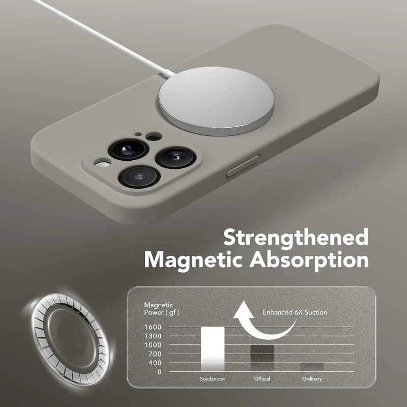 Luxury Official Magsafe Liquid Silicone Case For iPhone 15 14 13 12 11 Pro Max 15 Plus Mini Magnetic Wireless Charge Soft Cover
